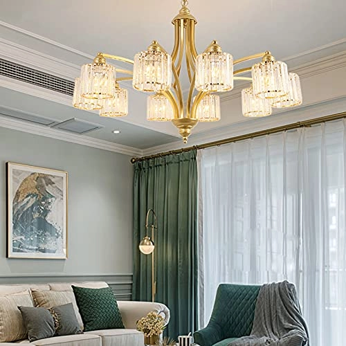 Rectangular Chandelier - E27 3 head Golden