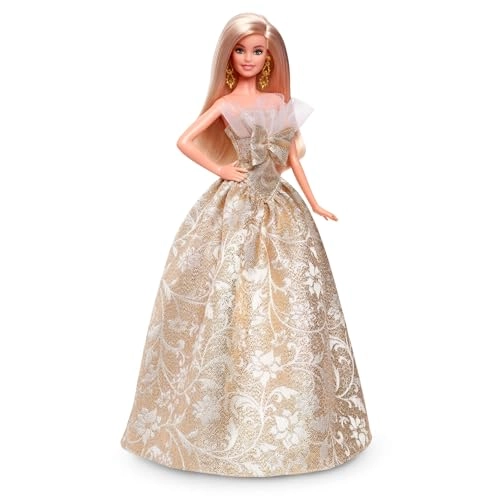 Barbie Signature Doll 2025 Holiday - Blonde Silver and Gold dress Ages 6+