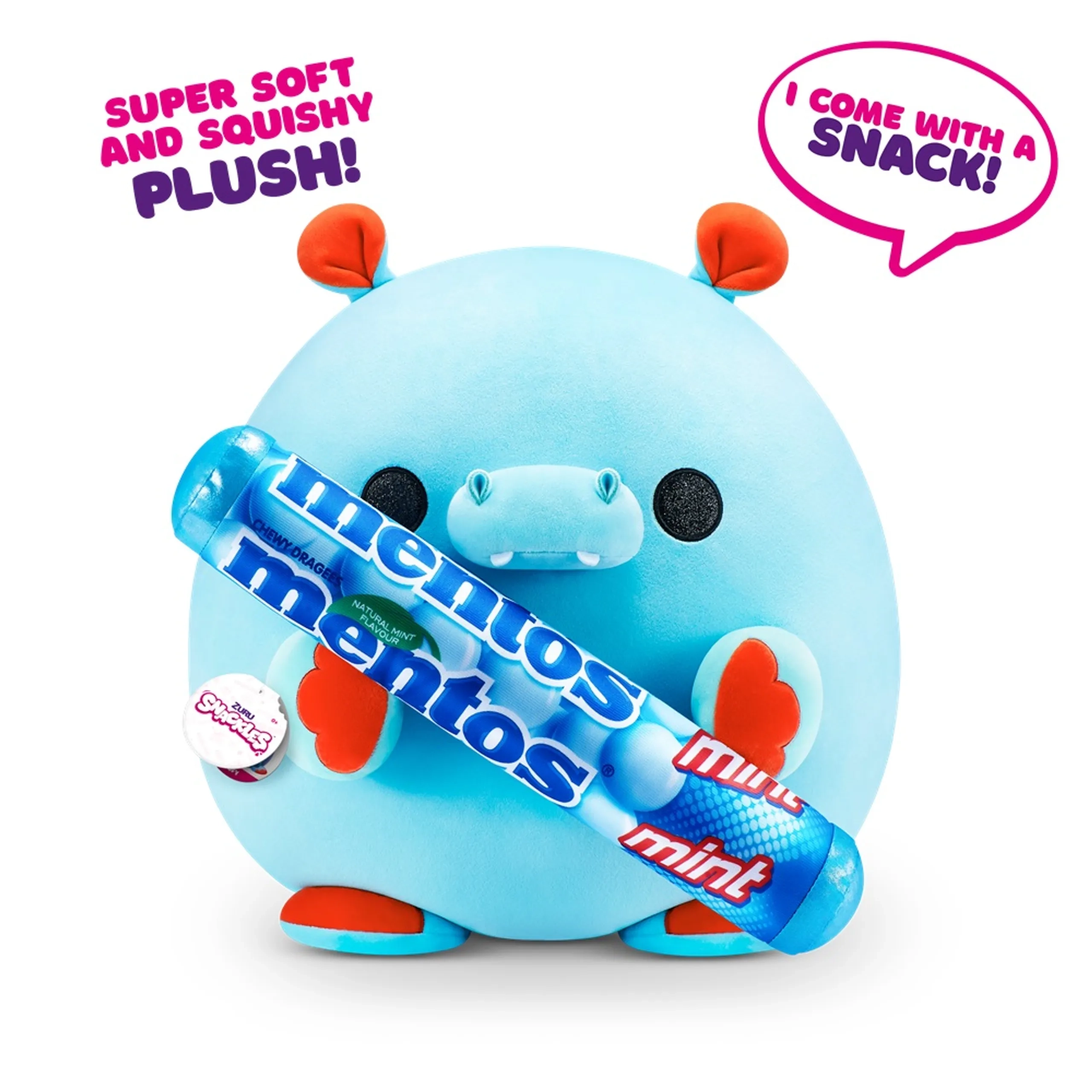 Hugh The Hippo - 35 cm Plush + Cinnabon
