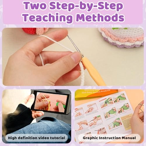 Crochet Flower Bouquet - Handmade Purple