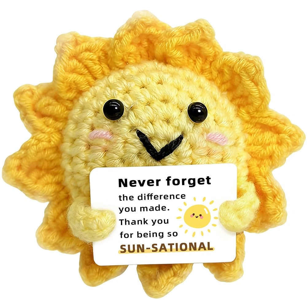 Iznomo Positive Crochet Sunshine Dolls - Handmade Emotional Support