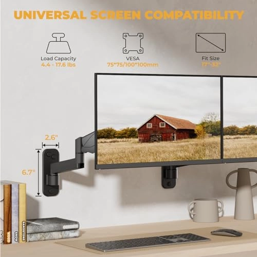 Single Monitor Mount - 17-32 inch 75 x 75mm 100 x 100mm