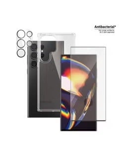 PanzerGlass Bundle Case, Screen Protector and Camera Lens Back Cover for Samsung Galaxy S23 Ultra