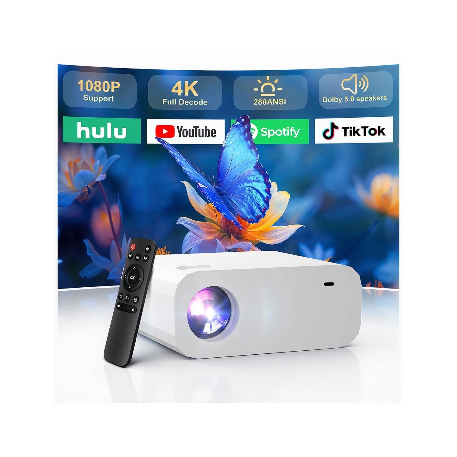 XENPONAD Mini Projector 1280 x 720