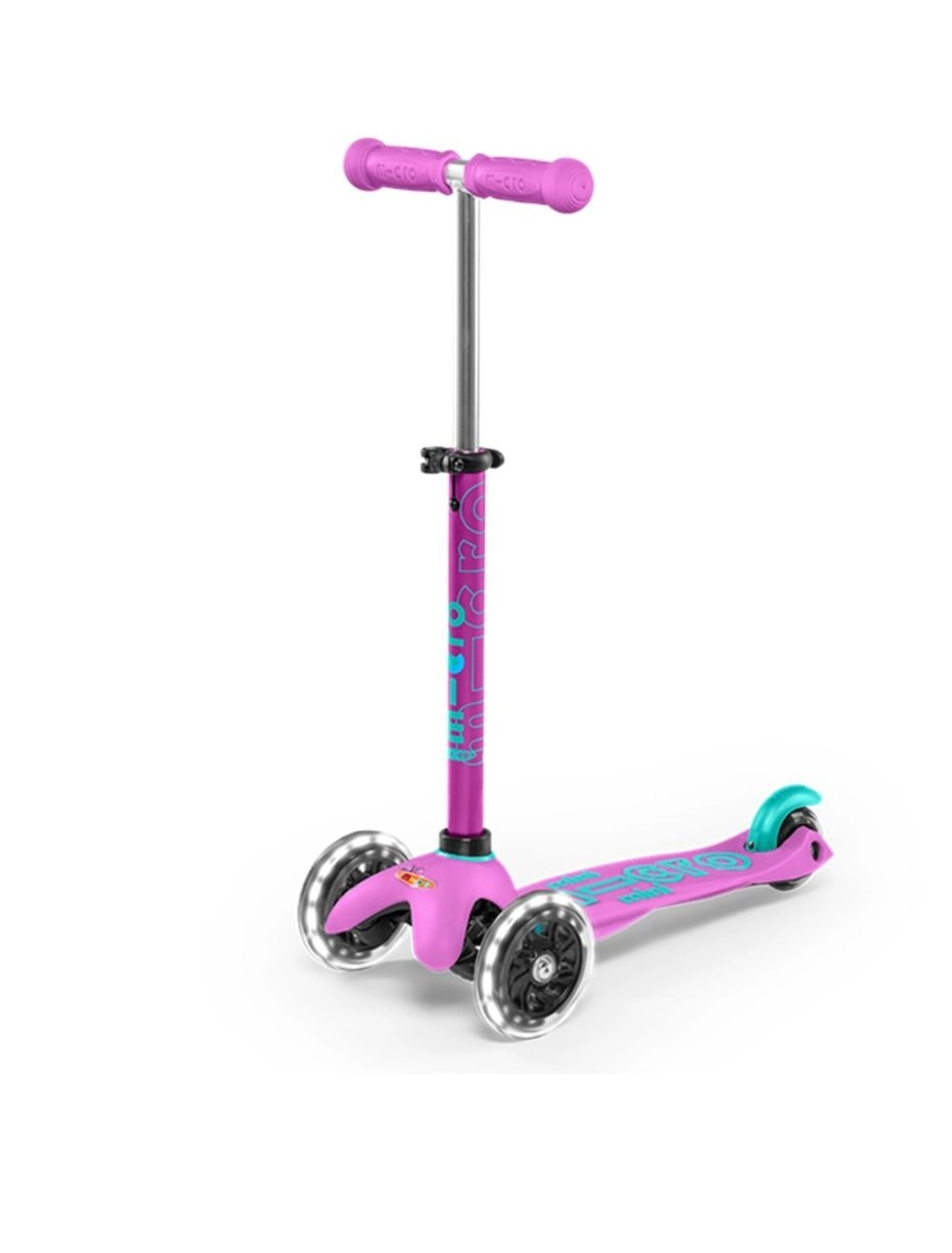 Mini Deluxe 3-Wheel Kick Scooter – 120/85 mm LED
