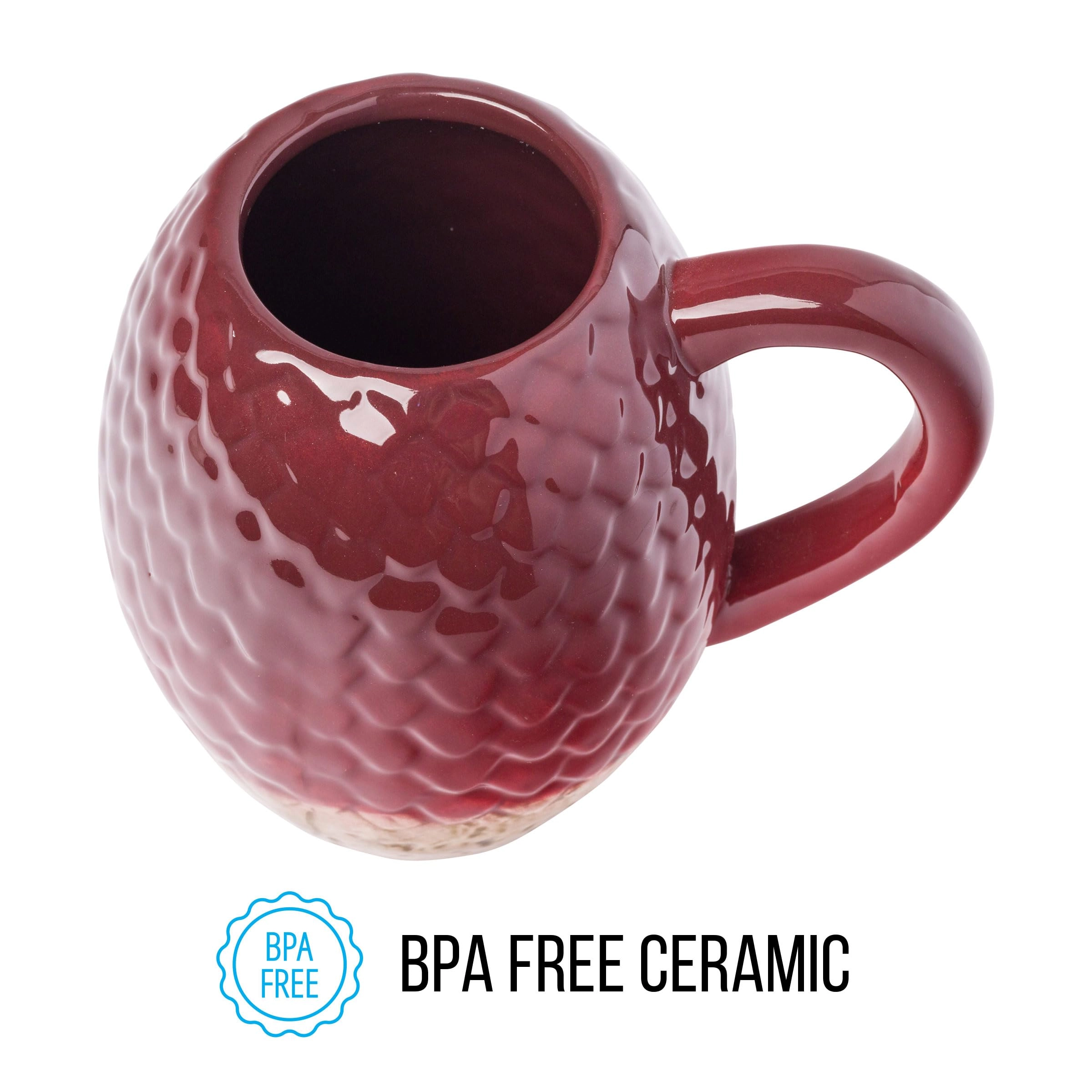 Game of Thrones Red Dragon Egg Ceramic 3D Sculpted Mug
