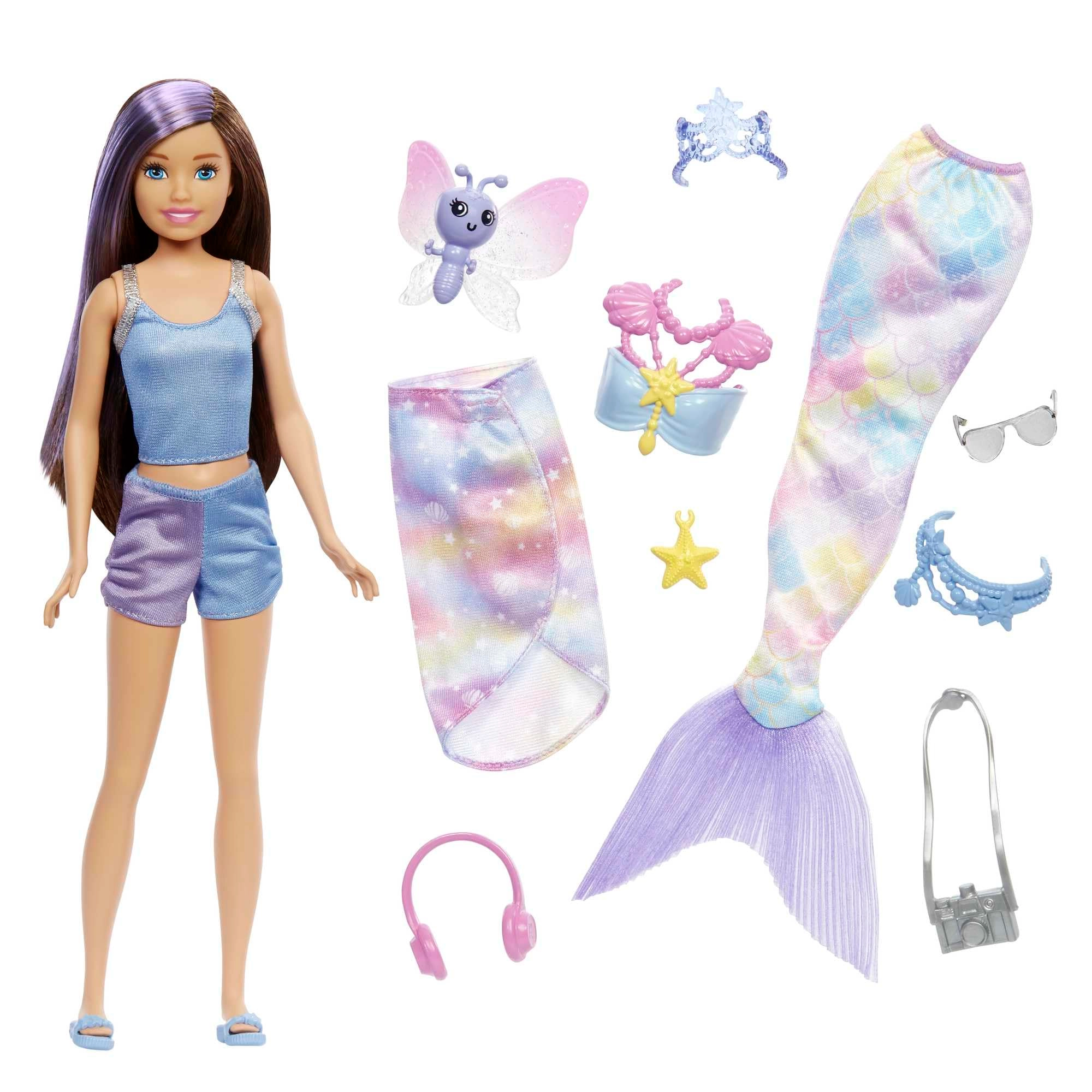 Barbie Skipper Doll - Mermaid Power 10 Pieces Ages 3+