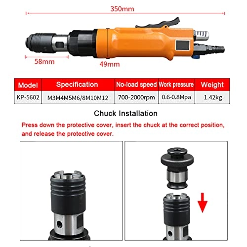 Pneumatic Tapping Machine - 700-2000RPM 6 Chucks