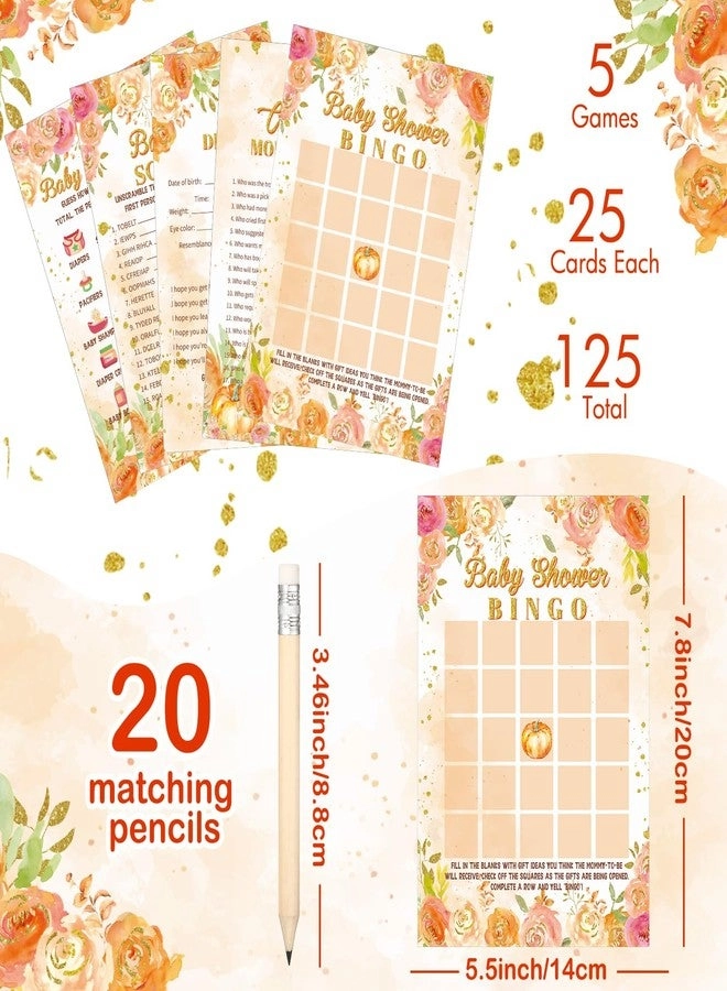 Baby Shower Games Activities Cards - 145 pieces