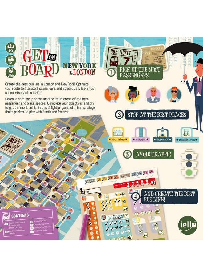 Get On Board: New York & London - Flip & Write Game