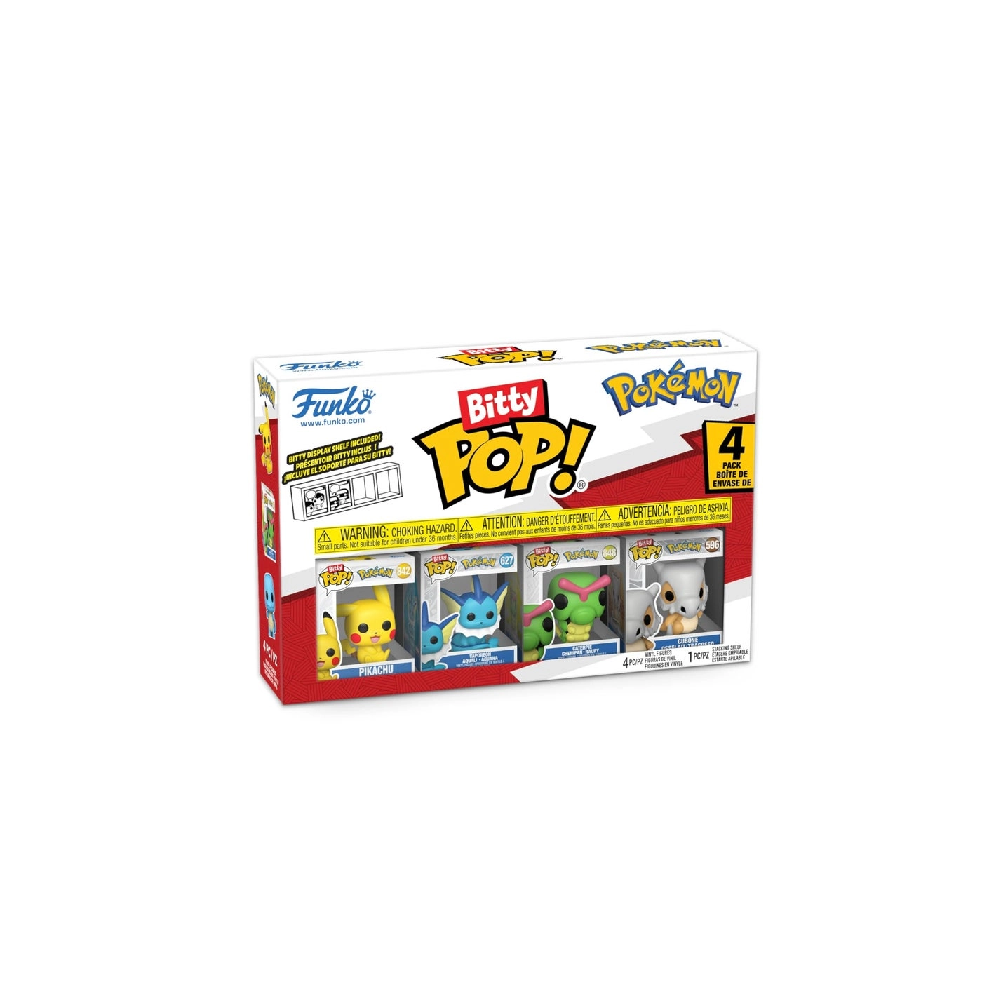 Pikachu + Vaporeon + Caterpie + Cubone - Pokemon