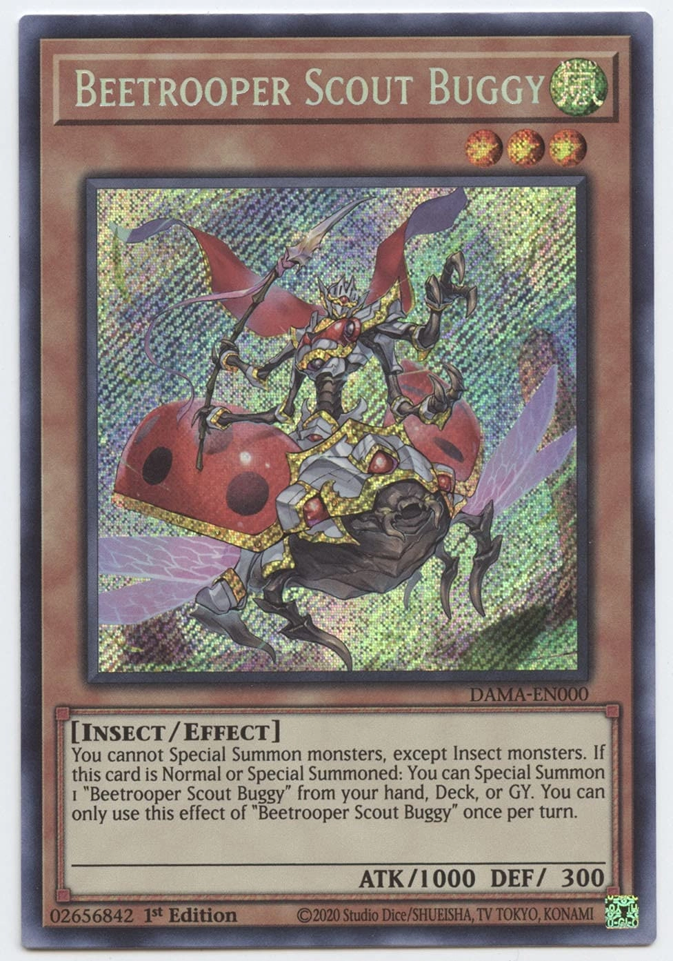 Yu-Gi-Oh! Beetrooper Scout Buggy DAMA-EN000 - 1st Edition