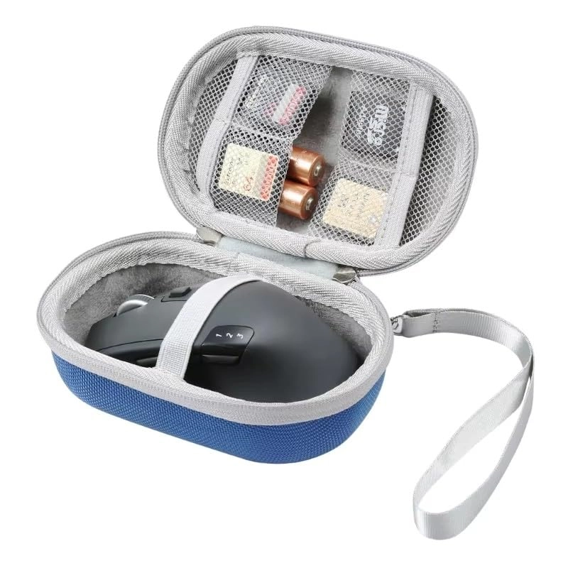 AONKE Case for Logitech M510/Logitech M330/Logitech M720/Signature M650 L/Logitech G304/5/MX Anywhere 3/Logitech G Pro/Logitech G703/Logitech G PRO X Wireless Mouse - Blue EVA