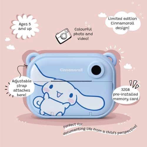 P Cinnamoroll - Instant Print 32GB Digital Camera Video Camcorder