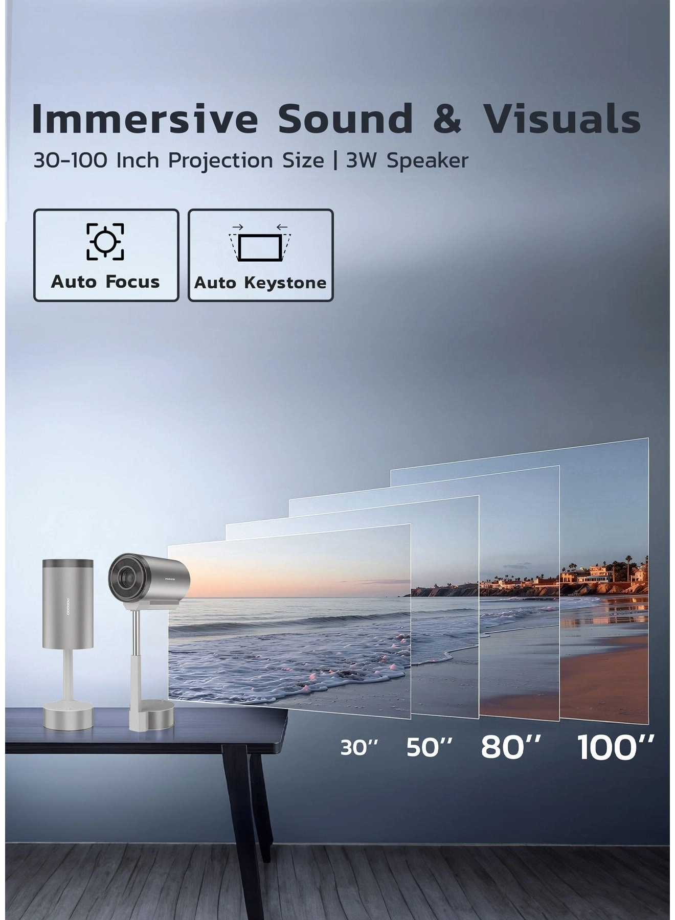 LUMIO Smart FHD Projector 9049070092 180 ANSI Lumens