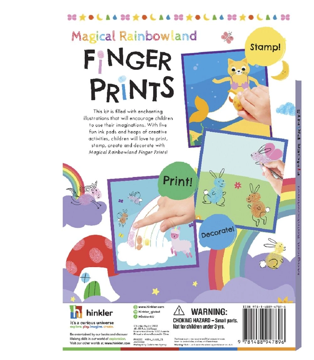 Magical Rainbowland Finger Prints - 3+ years