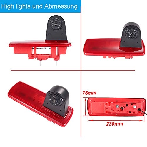 Car Rear view Camera - Night vision 628*586 pixels + Rear View Mirror - 7" LCD