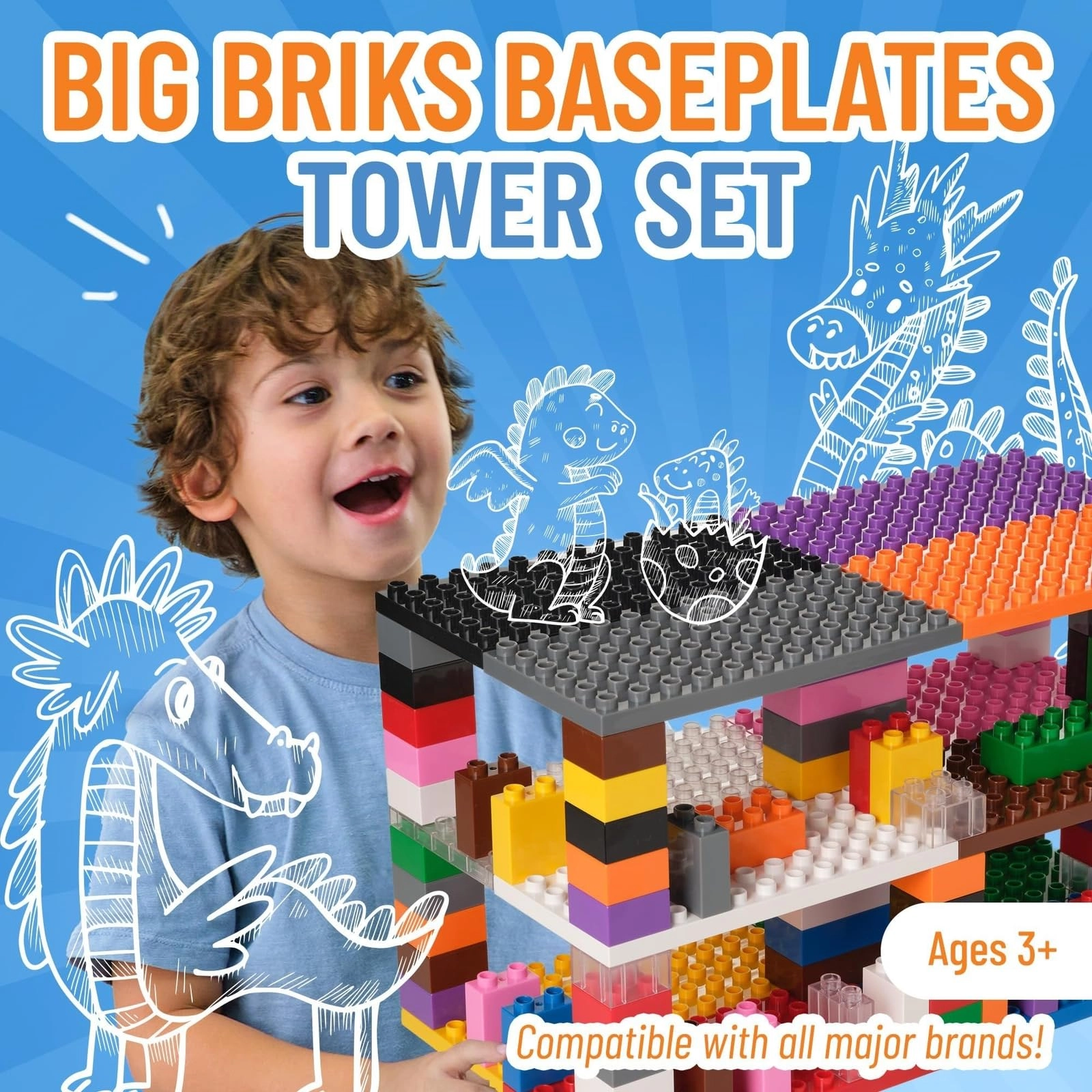 Big Brick Building Set - 108 pcs