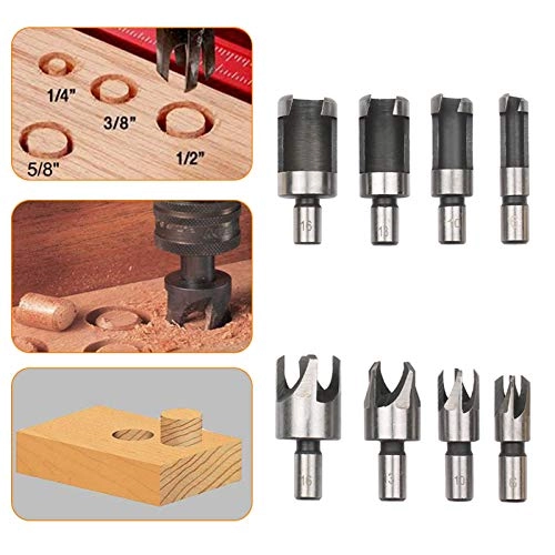 Woodworking Chamfer Drilling Tool - 1/4in hex shank 23-Pack
