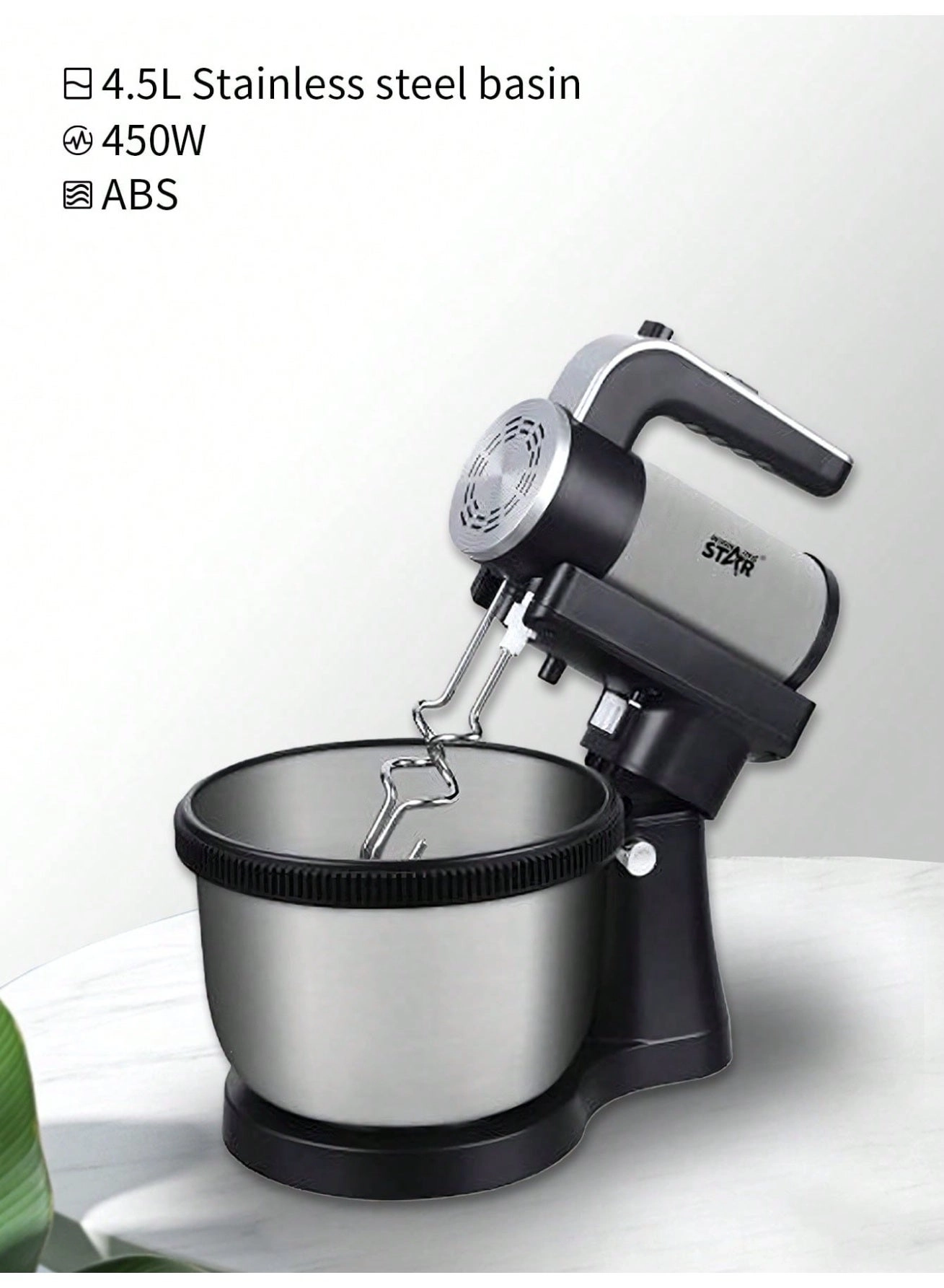 Stand and Hand Mixer - 4.5L 450W