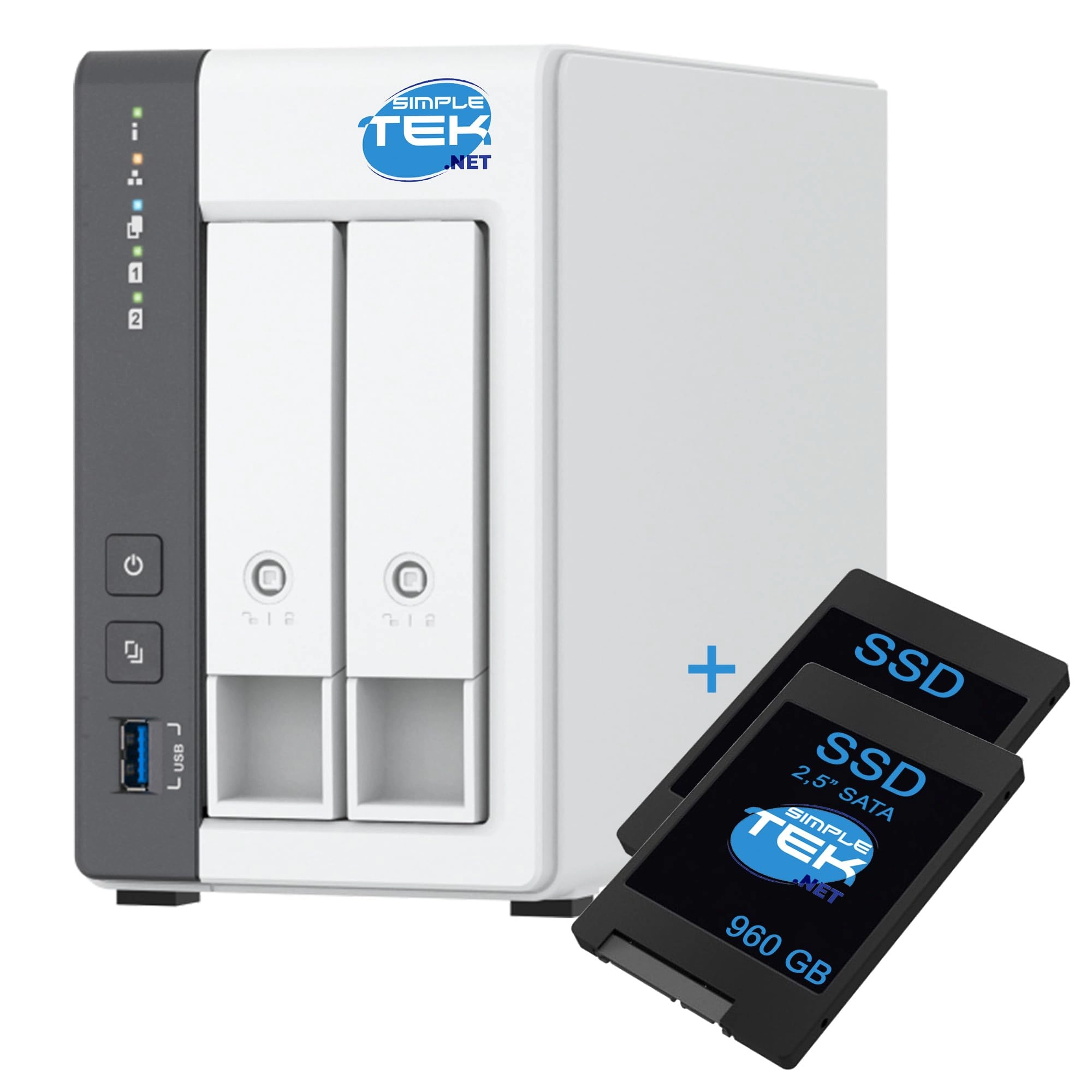 SIMPLETEK NAS System 2-Bay 1920GB