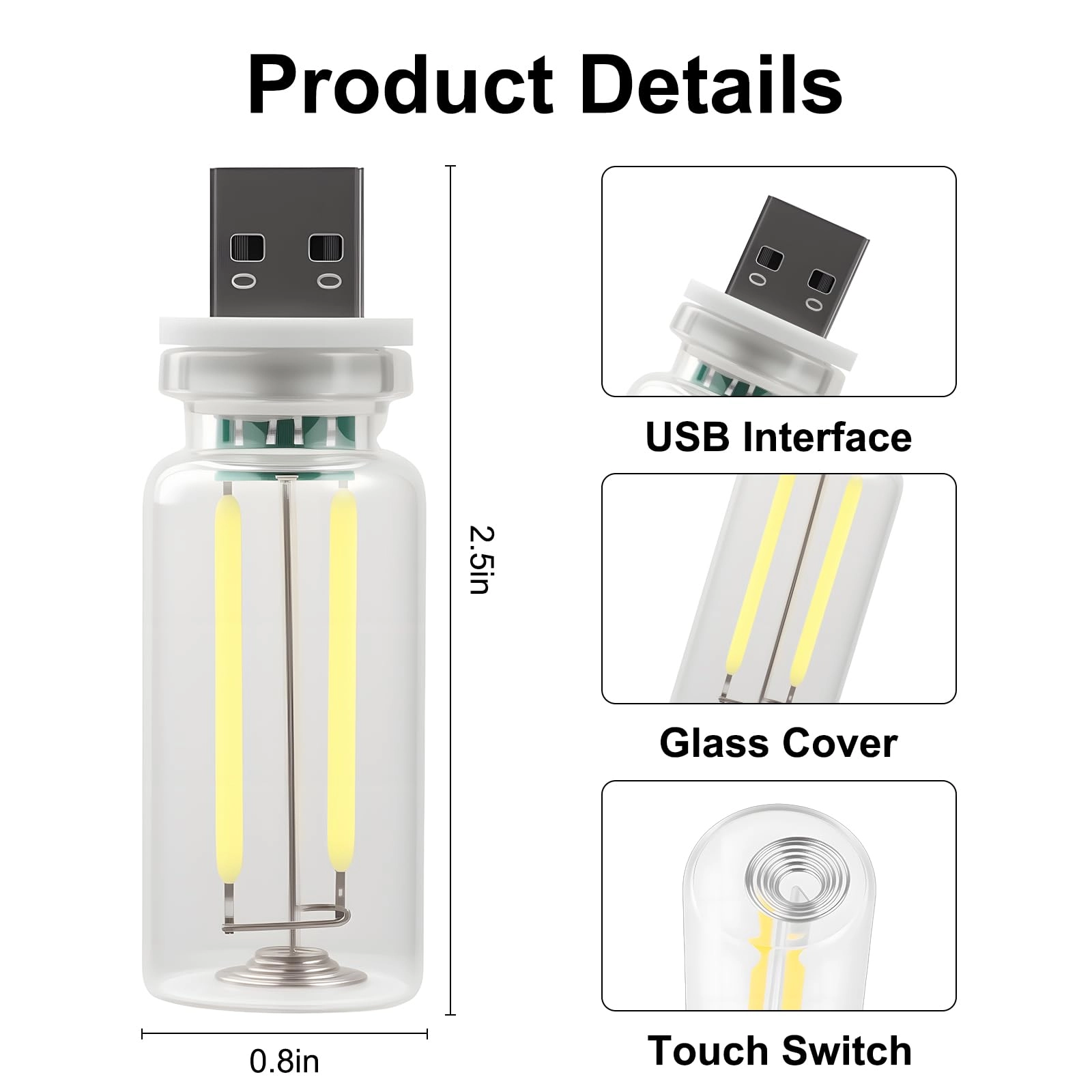 USB Night Light - USB blue