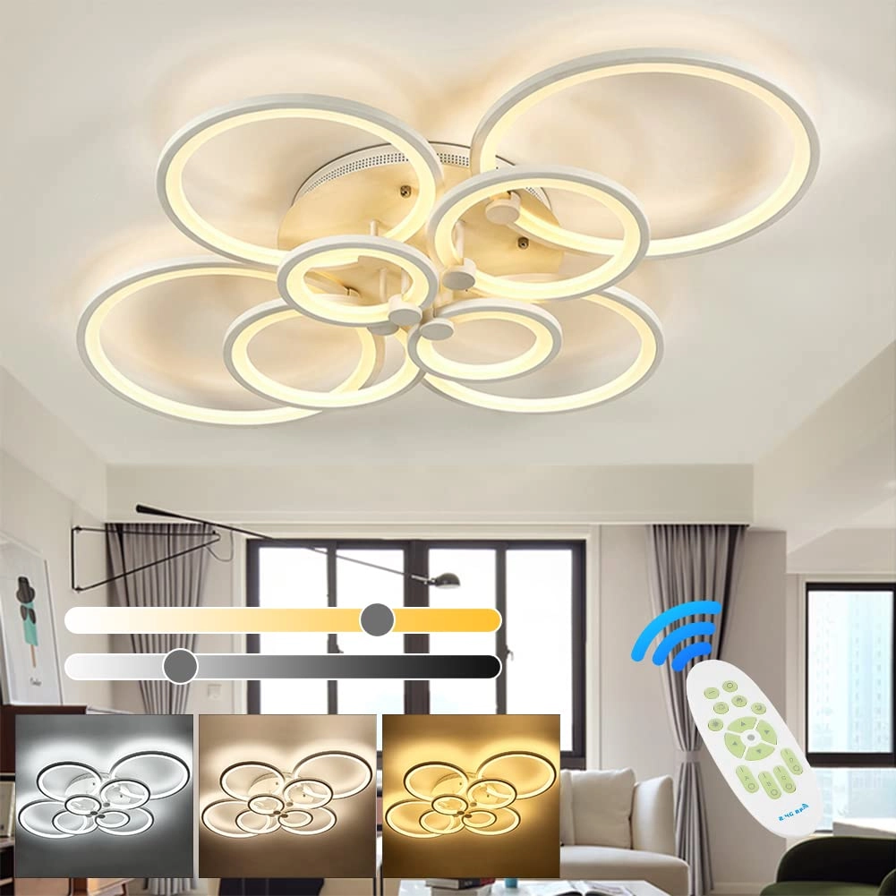 XEMQENER LED Ceiling Light - 2800-6000K Dimmable