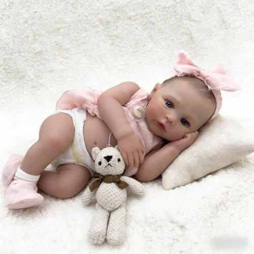 Nanjing keruita internet tech Co.,Ltd Meadow Reborn Baby Doll - 19 inches Vinyl Blue Eyes