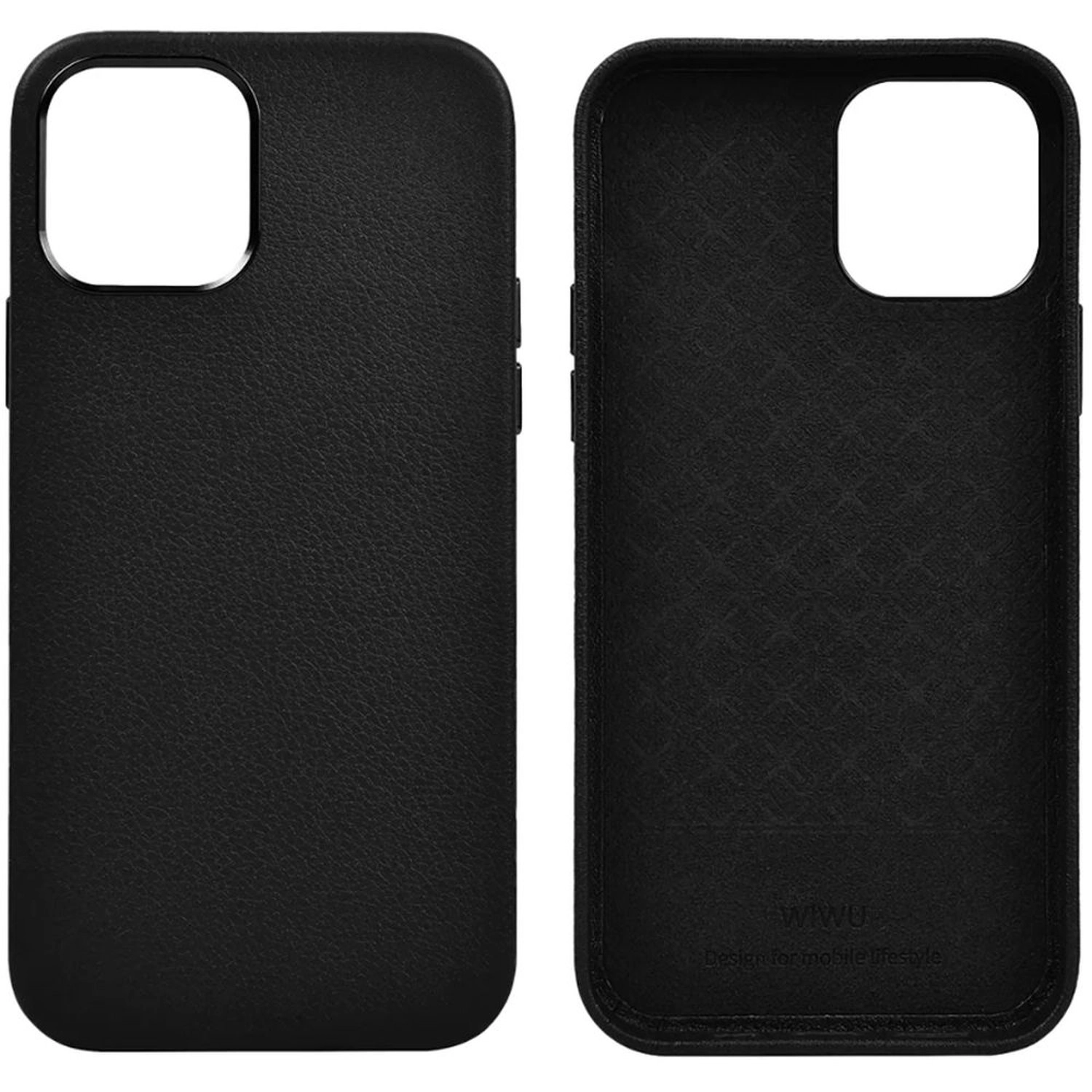Calfskin Genuine Leather Case for iPhone 13