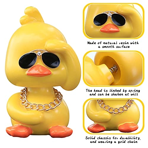 Duck Car Ornament - Shaking Head Resin