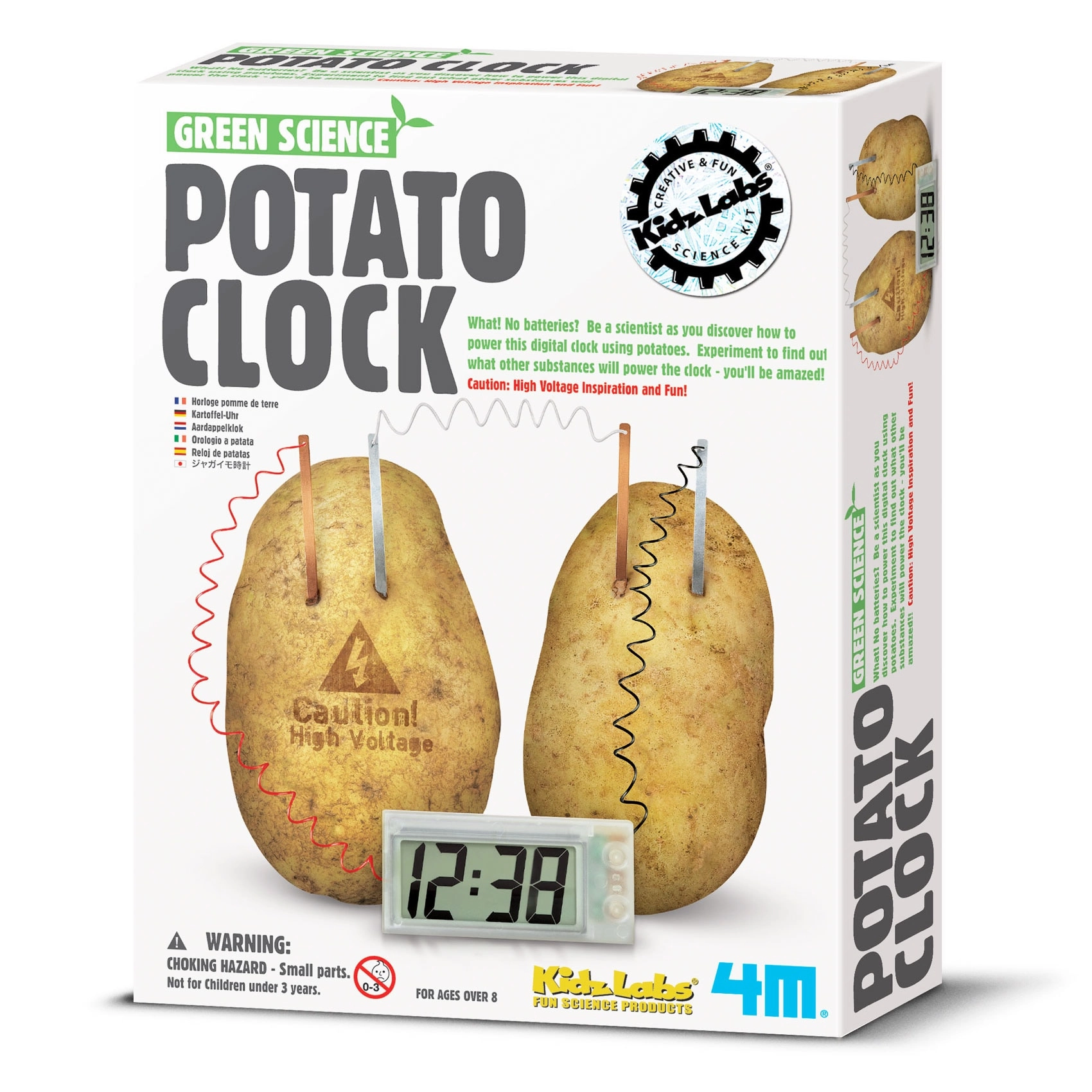 Kidz Labs Green Science Potato Clock - 8 years+
