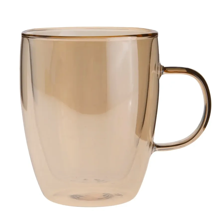 Double Wall Borosilicate Glass Mug - 2 pcs - 270 ml