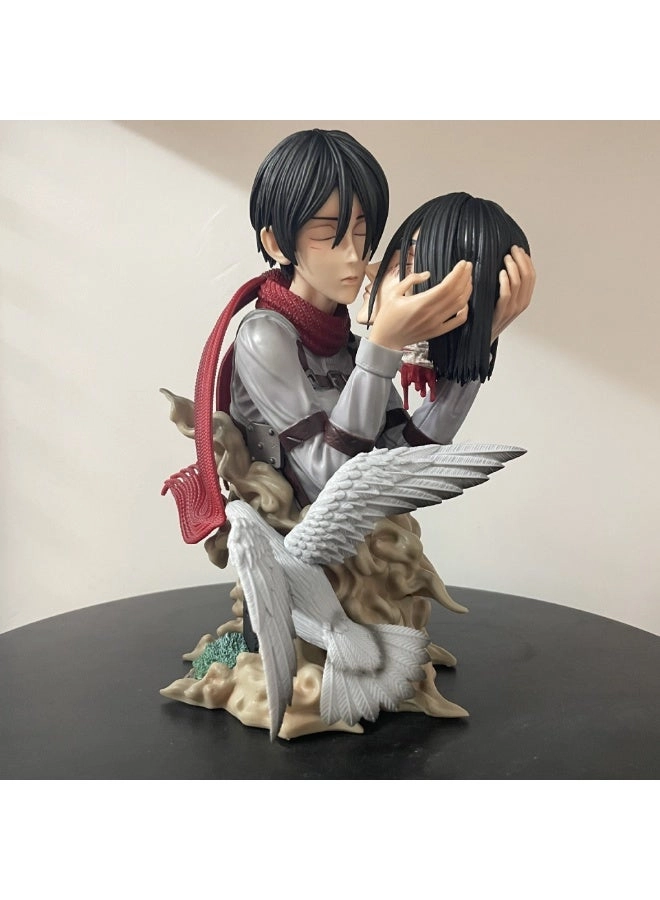 Mikasa Ackerman + Eren + Levi - Attack On Titan