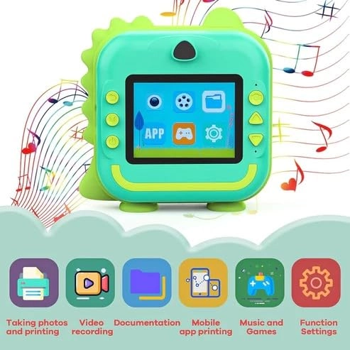 Instant Digital Camera - 48MP 1080P 2.4 Inch IPS Screen