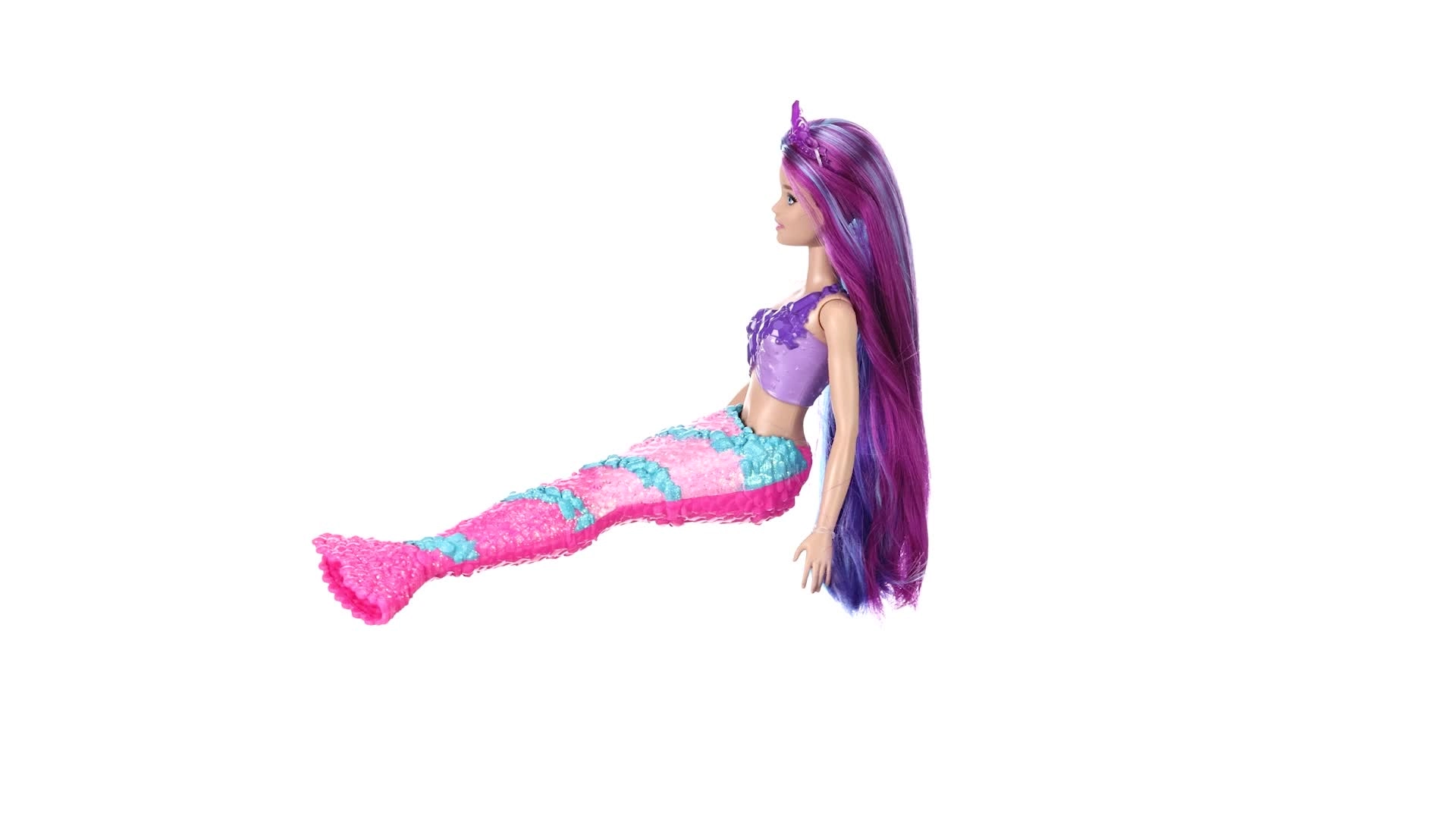 Barbie Dreamtopia Fantasy Braid Twist N Style Rainbow Hair Doll Playset - Twisting Tool Styling Accessories Ages 3+