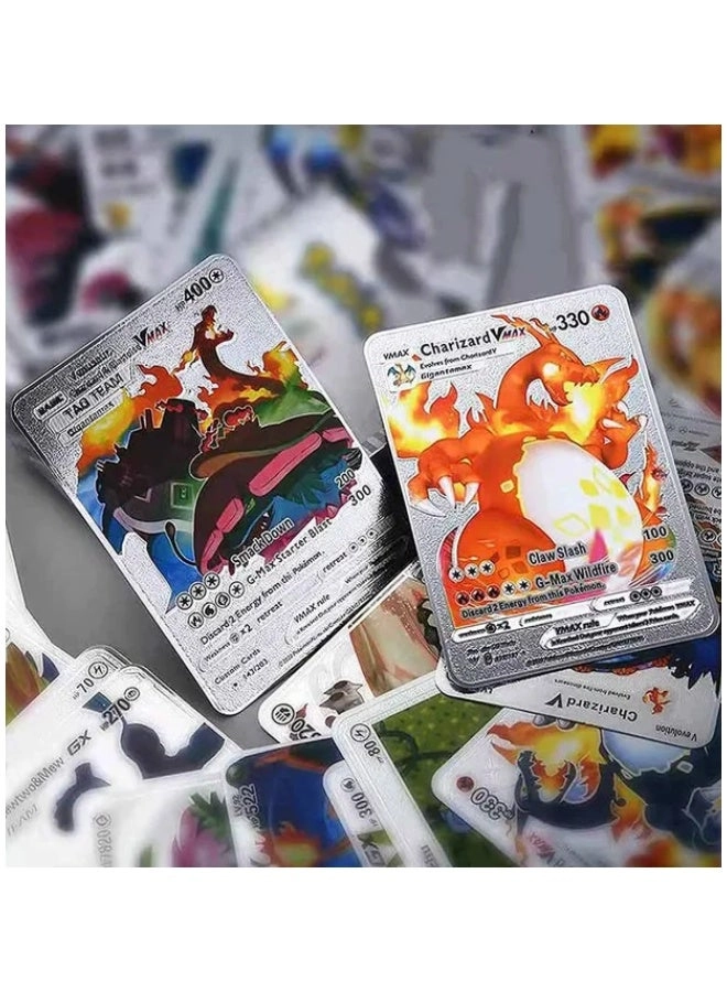 Assorted Cards Deck Box Set - Silver 55pcs