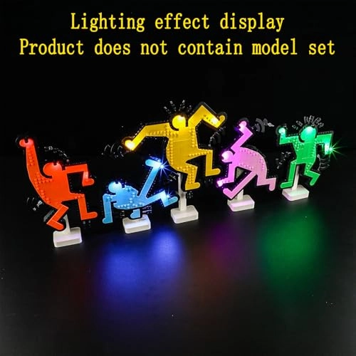 LED Light Set for LEGO Keith Haring Dancing Figures Art 31216