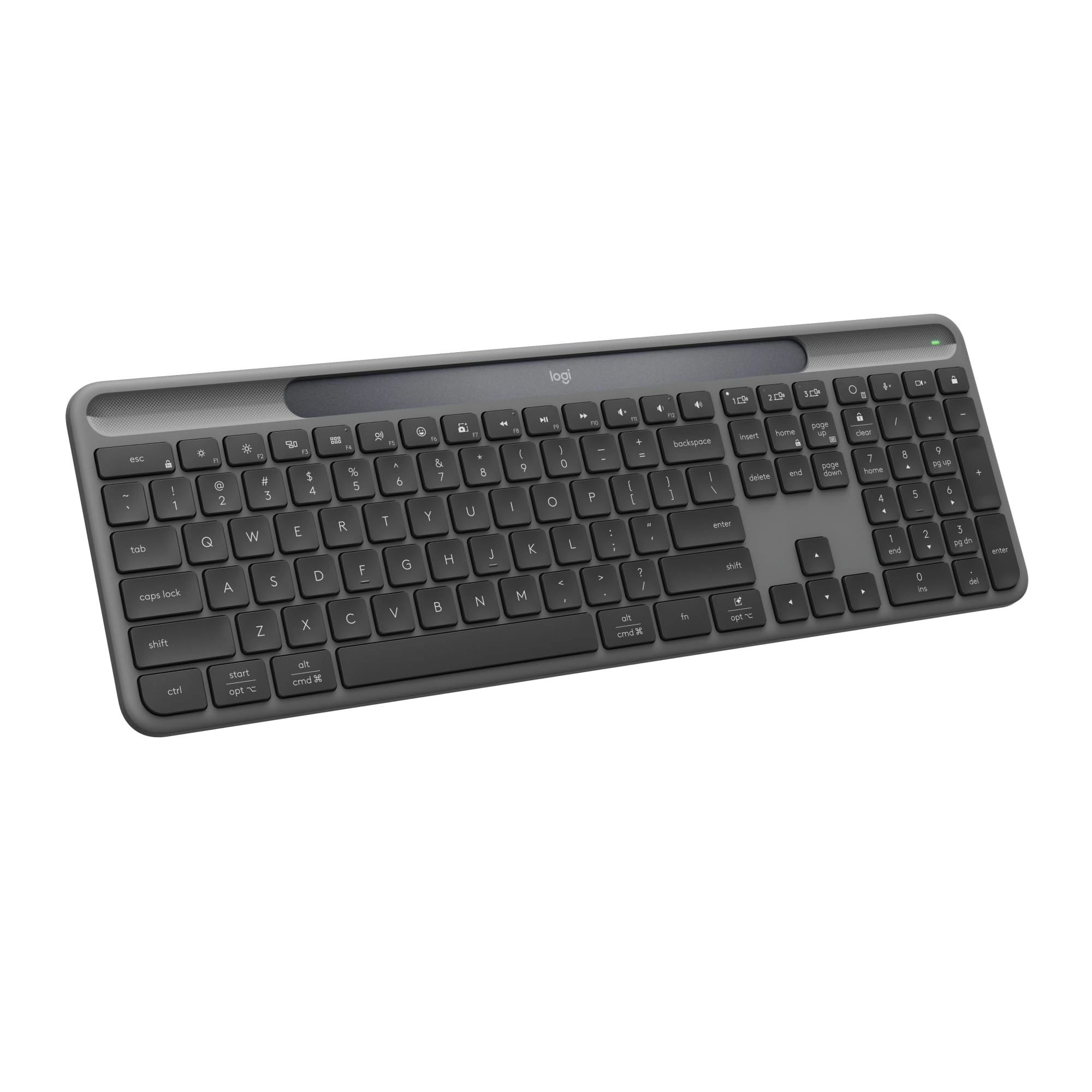 Logitech K980 Slim Solar+ - Wireless