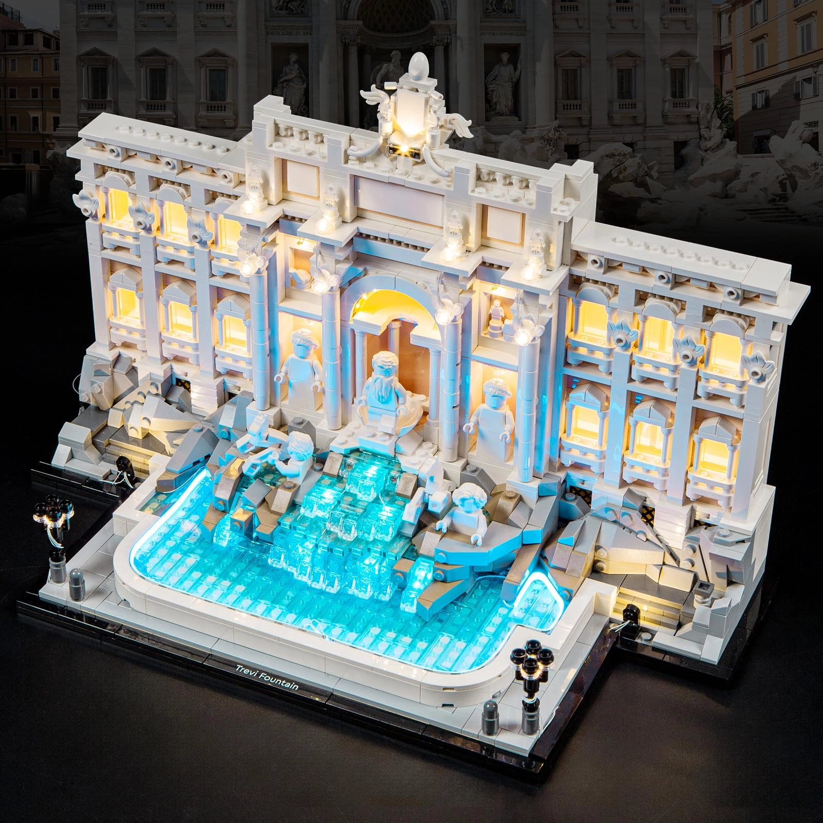 BOOZUU Light Kit for LEGO Trevi Fountain 21062 - Plastic 1