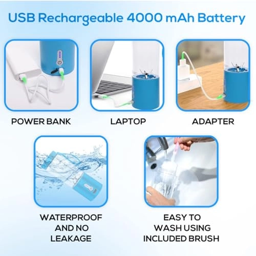 Mini USB Electric Juicer Cup - 48W 530ml