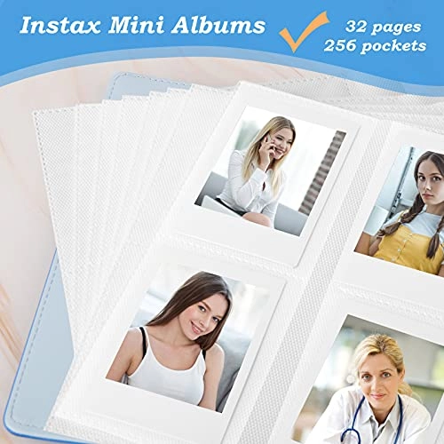 2x3" 256 Pockets Faux Leather Photo Album