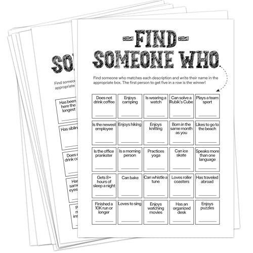 Sahjzk Office Bingo Cards - 25 Adults