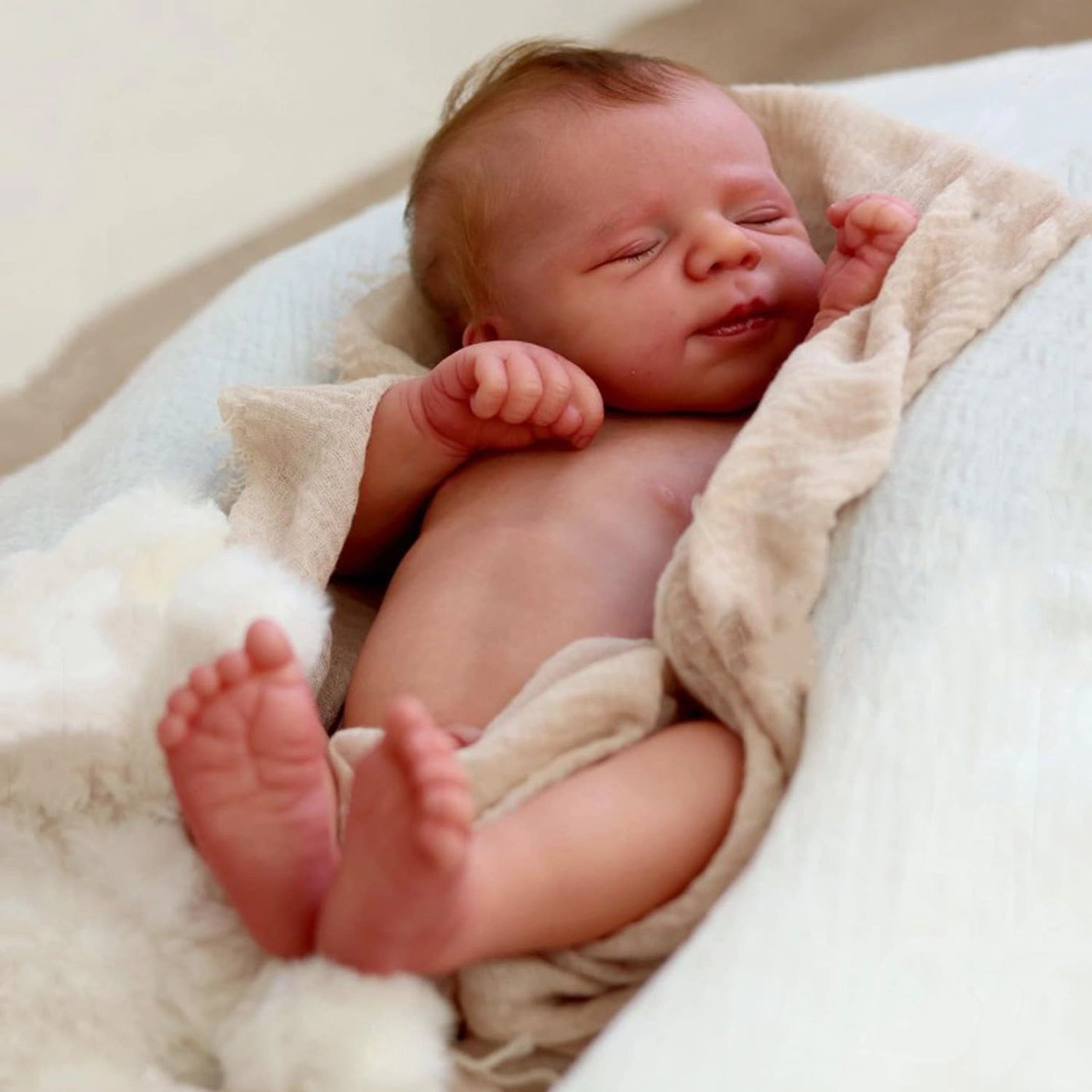 Reborn Baby Doll - 18 inch Silicone Vinyl Girl Ages 36 months+