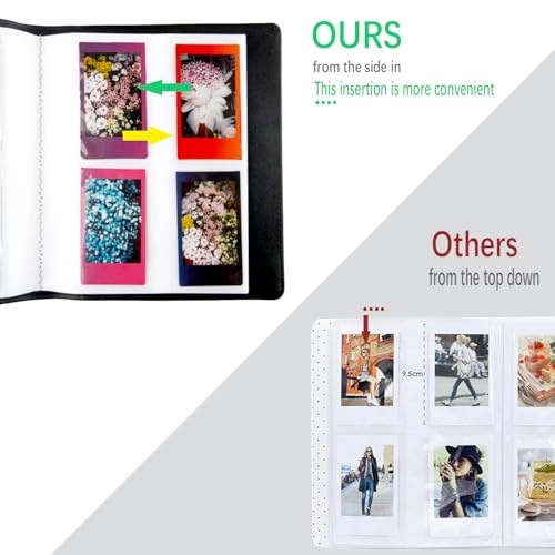 2x3" 256 Pockets PU Leather Photo Album