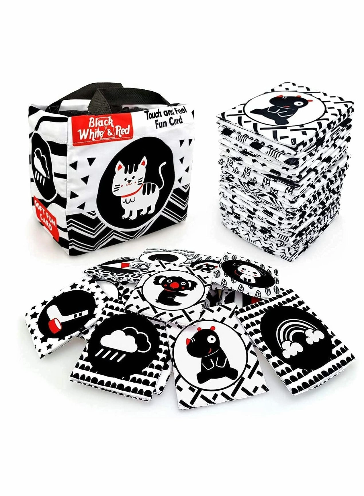 Black and White Letter Cloth Book