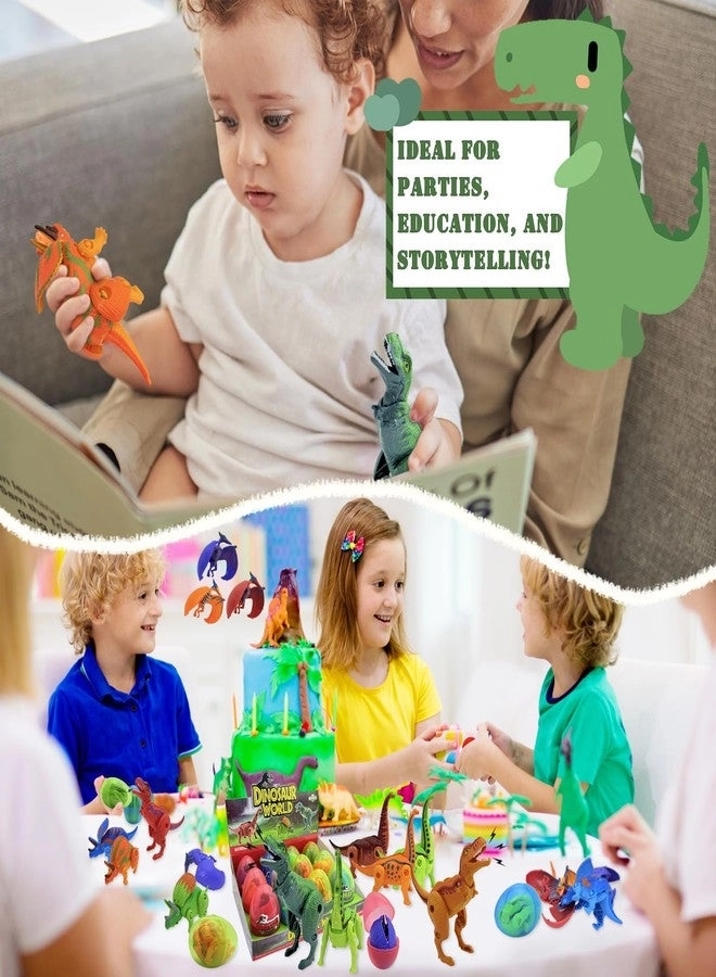 Easter Eggs Filled with Dinosaur Toys - 12 PCS