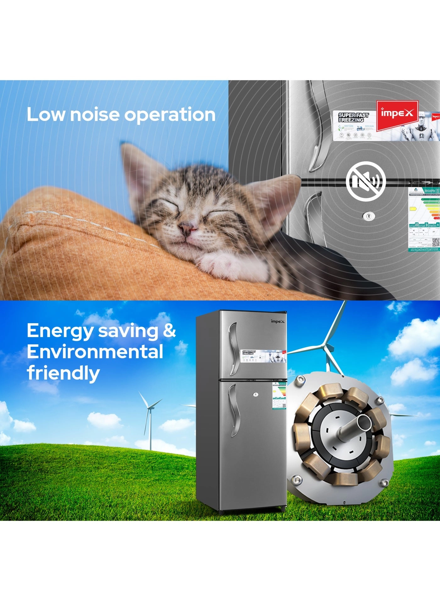 Double Door Refrigerator + Semi-Automatic Washing Machine