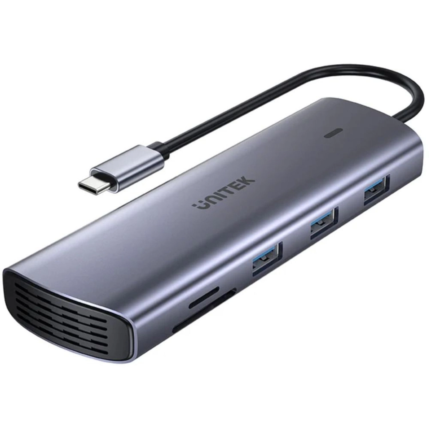 UNITEK D1113A - 9-in-1 USB-C Hub 3x USB-A 5Gbps HDMI 4K@30Hz PD 100W