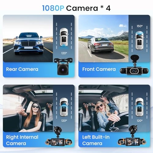 Car Dashcam - 2K 3x1080P
