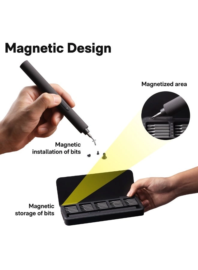 Electric Precision Screwdriver Kit - 25 Precision Bits Rechargeable